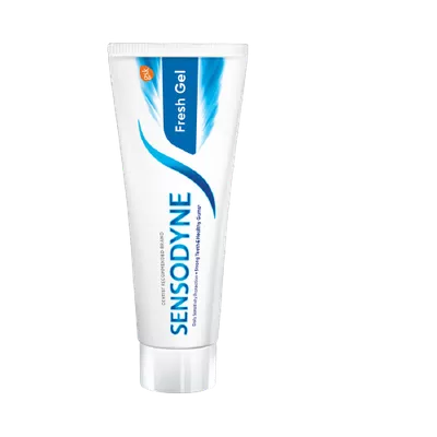 Fresh gel toothpaste for sensitive teeth.