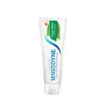 Compact fresh mint toothpaste for sensitivity.