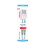 Gentle care toothbrush with bonus extra brush.