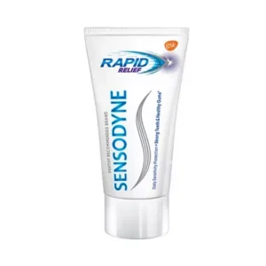 Fast relief toothpaste for tooth sensitivity.