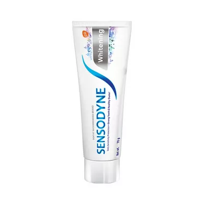 Whitening toothpaste for sensitive teeth.