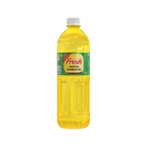 Fresh soyabean oil 1L standard size.