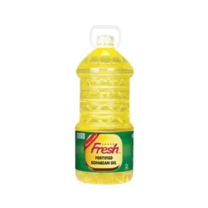 Fresh soyabean oil 2L household size.