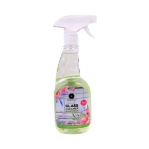 Spring-scented glass cleaner for streak-free shine.
