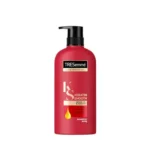 Keratin smooth shampoo for frizz-free hair.
