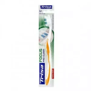 Medium bristle toothbrush for deep cleaning.