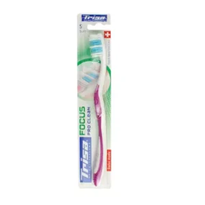Soft bristle toothbrush for professional cleaning.