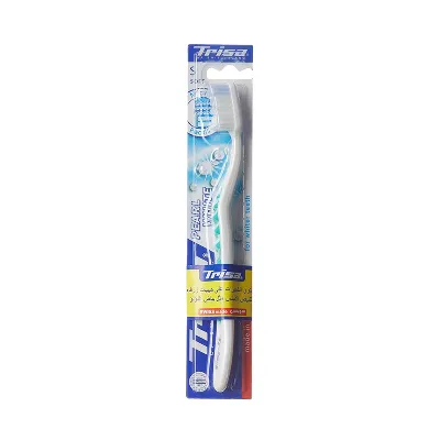 Soft bristle toothbrush for gentle cleaning.