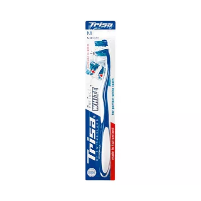 Medium bristle toothbrush for perfect white smile.